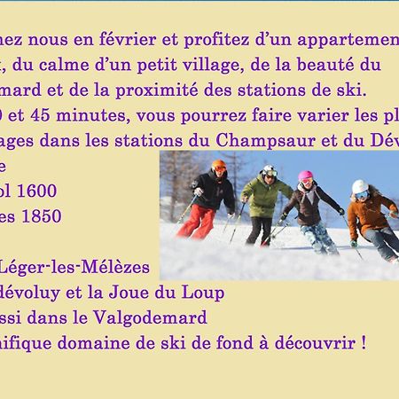Gite "Entre Champsaur Et Valgodemard" Saint-Jacques-en-Valgodemard Dış mekan fotoğraf